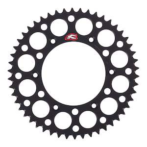 Motorcycle or scooter: Renthal Sprocket Rear Black 50T Alloy 7075 T6 Grooved