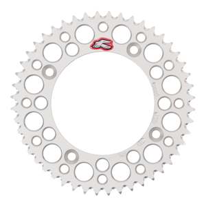 Motorcycle or scooter: Renthal Sprocket Rear Silver 48T Alloy 7075 T6 Grooved