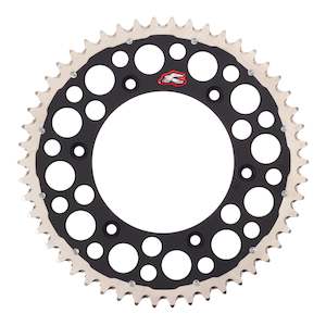 Motorcycle or scooter: Renthal Sprocket Twinring Black 50T Bi-Metal Grooved