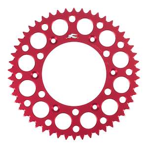 Renthal Sprocket Rear Red 50T Alloy 7075 T6 Grooved