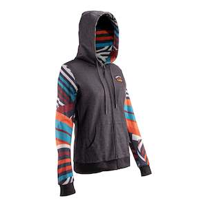 Motorcycle or scooter: Leatt Premium Women's Zip-Hoodie - Stripes