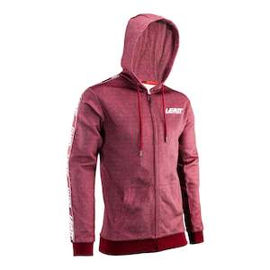 Leatt Premium Zip-Hoodie - Ruby