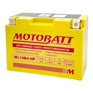 Motorcycle or scooter: Motobatt Pro Lithium Battery ML14B4-HP *6