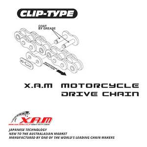 Motorcycle or scooter: XAM Chain Join Link - 520AX (Clip)