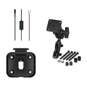 Motorcycle or scooter: Garmin Handlebar Mount Kit + Motorcycle Mount Bracket & Power Cable