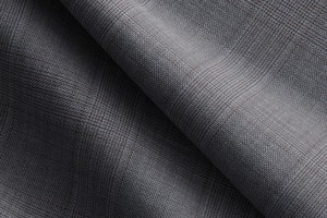 Menswear: Made to Measure Grey & Maroon Glen Check Waistcoat (customized RMB15B000P-244342)