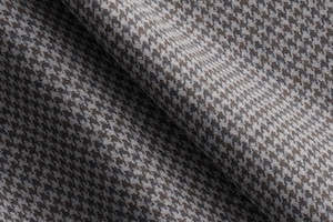 Made to Measure Grey & Brown Houndstooth Waistcoat (customized RMBDDCB79P-244339)