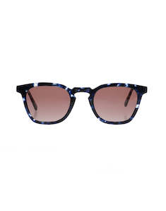 AGE Eyewear Page Large Blue Tortoiseshell Sunglasses