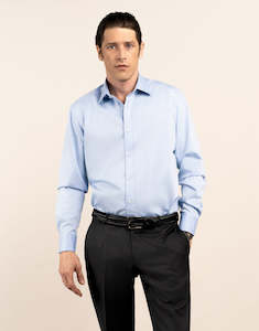 Menswear: London Light Blue Fine Twill Shirt