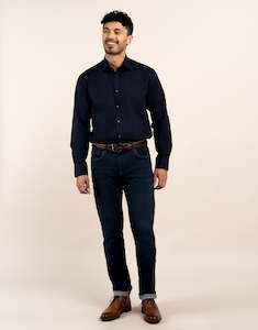 Menswear: Kurt Jean Dark Blue Washed and Faded