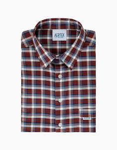 Menswear: Aertex Taunton Mahogony Short Sleeve Polo Shirt