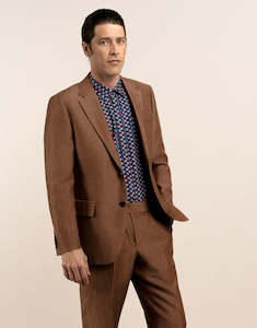 Hawker Tobacco Linen Blend Blazer