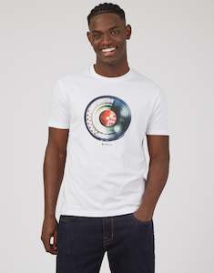 Menswear: Ben Sherman Splice Target Tee White