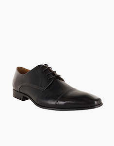 Menswear: Florsheim Clayton Black Cap Toe Derby