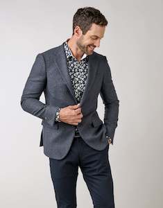 Menswear: Hawker Blue Micro-design Blazer