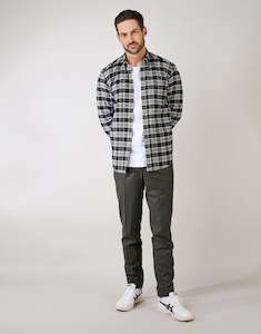 Evans Forest Green Stretch Flannel Trouser