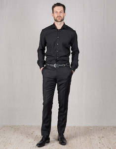 Lotus Black Twill Suit Trouser