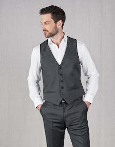 Menswear: Churchill Steel Blue Nailhead Waistcoat