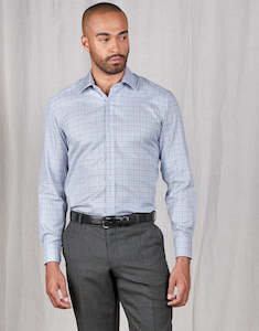 Menswear: London Brown & Blue Check Shirt