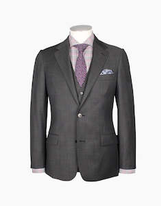 Lennon Charcoal Nailhead Two Piece Suit