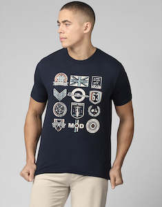 Menswear: Ben Sherman Scooter Clubs Dark Navy T-Shirt