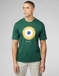 Menswear: Ben Sherman Signature Target Green T-Shirt