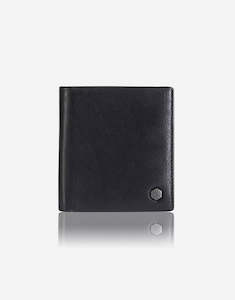 Jekyll & Hide Monaco Slim Billfold Card Holder With Coin Soft Black