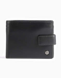 Menswear: Jekyll & Hide Monaco Large Billfold Wallet With Coin Soft Black