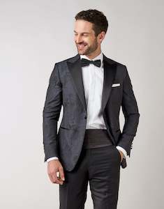 Trace Black & Blue Floral Dinner Jacket