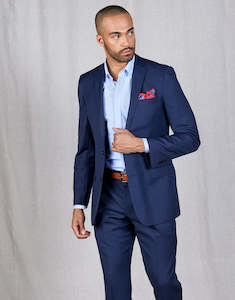 Menswear: Proto Navy Birdseye Two Piece Suit