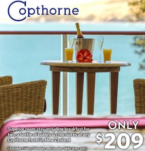 Copthorne Pure Pampering Deal – 1 Night – 2 people