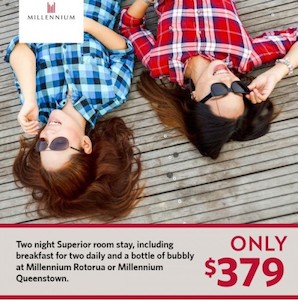 Besties at Millennium Hotels – 2 people – 2 nights