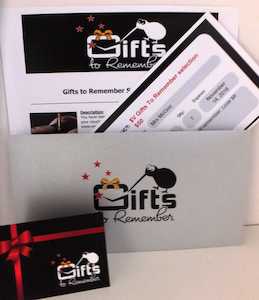 Gifts To Remember selection (Valid only for GTR Website)