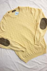 Designer Yellow Knit - (L)