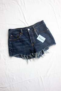 Clothing: Levis Dark Denim Shorts