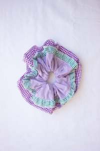 Scrunchie - Green/Lilac ♻️💜