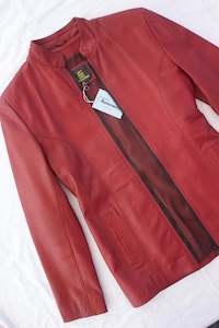 Clothing: Red Leather Jacket