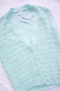 Vintage Aqua Knitted Vest