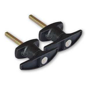 T-Handle: Ute Canopy 2 Piece Set Right/Left - 38mm (Black)