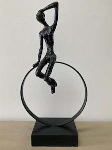 Administrative: SITTING FIGURE ON RING - BLACK