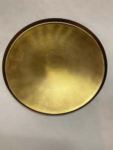 Administrative: ROUND ELIJAH BRASS TRAY