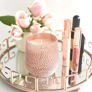 Administrative: ROSE GOLD BLING SCENTED CANDLE