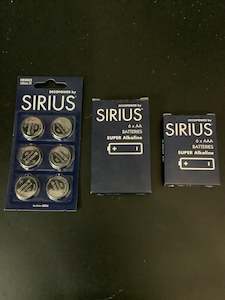 SIRIUS SUPER ALKALINE BATTERIES