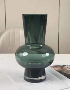 SKYLAR SMALL GLASS VASE - OCEAN