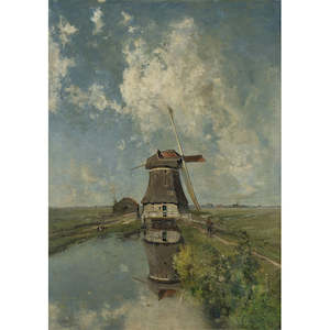 Administrative: WINDMILL - MINT DECOUPAGE PAPER