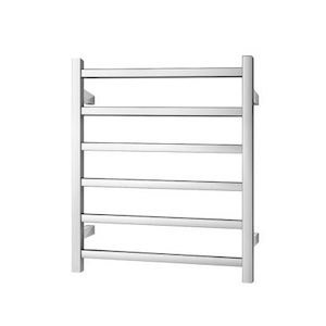 Modena Heated Towel Rail Square 6 Bar, Chrome H700 W500 D120, RBHTR-CH-S7050