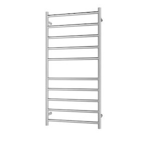 Verona Heated Towel Rail Round 10 Bar, Chrome H1200 W600 D120, RBHTR-CH-R1260