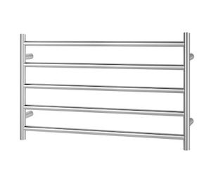 Verona Heated Towel Rail Round 5 Bar, Chrome H510 W850 D120, RBHTR-CH-R5185