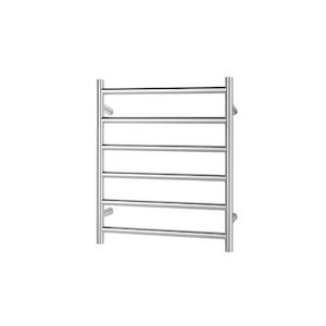 Verona Heated Towel Rail Round 6 Bar, Chrome H700 W500 D120, RBHTR-CH-R7050