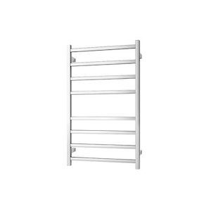 Modena Heated Towel Rail Square 8 Bar, Chrome H1000 W600 D120, RBHTR-CH-S1060